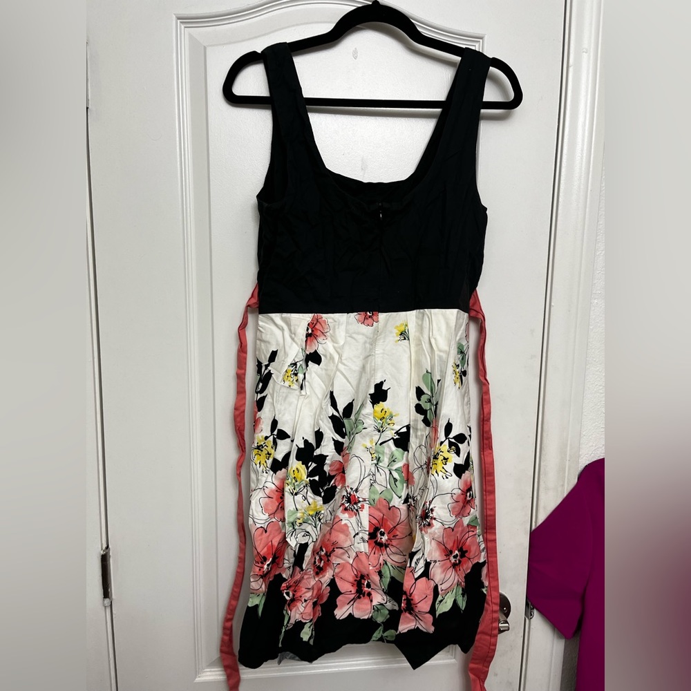 Maurices Dress Womens 13/14 Juniors Sleeveless Fit and Flair Floral Swing